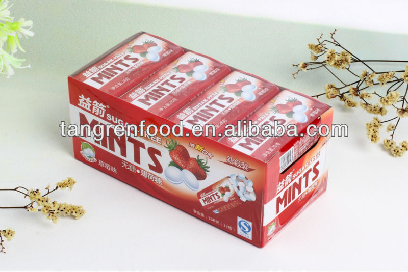 Sugar Free Tablet Candy,strawberry mint tablet candy,China price
