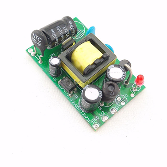 5pcs AC-DC Switching Power Supply Module AC 85-265V 110V/220V to DC 12V Buck Converter 1A 12W Switching Regulator Power #210018