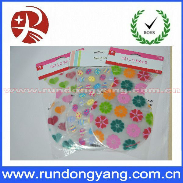 Custom transparent plastic candy packaging bag