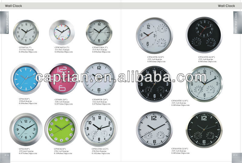 反時計回りの時計を逆転させた30センチメートルプラスチックの壁時計問屋・仕入れ・卸・卸売り