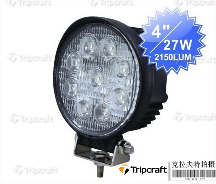 Best price 10-30V 27W LED WORK LIGHT,spot beam Truck LED Work Lights,Off Road Auto LED Work Lights for Car Headlights