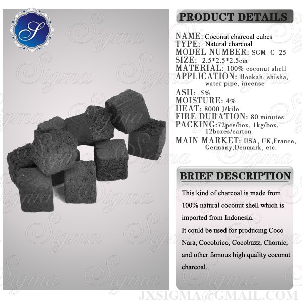 Water pipe Coconut Shell Shisha Coal