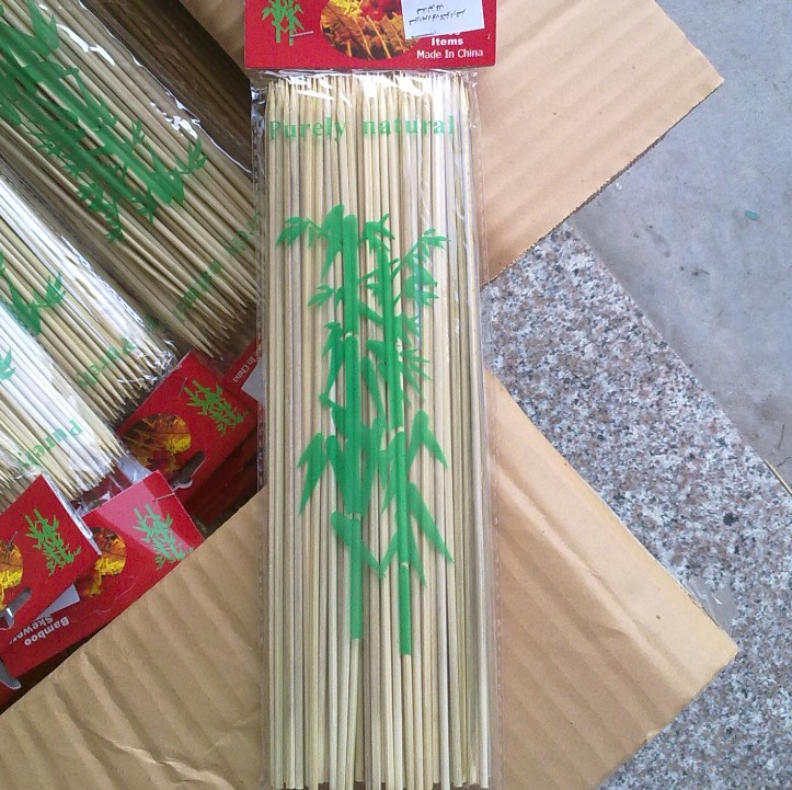 100 ピース あたり バッグ ナチュラル バーベキュー スティック竹Skewers250 * 3.0 ミリメートル仕入れ・メーカー・工場