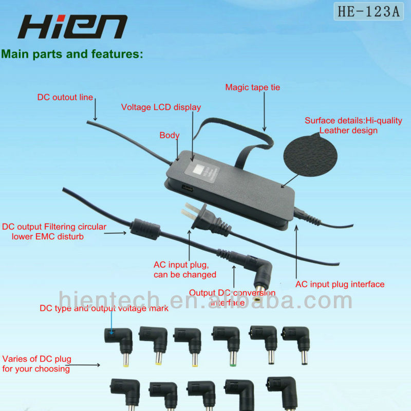 usbのラップトップの中国のラップトップの電源アダプタadapter100w18mm問屋・仕入れ・卸・卸売り