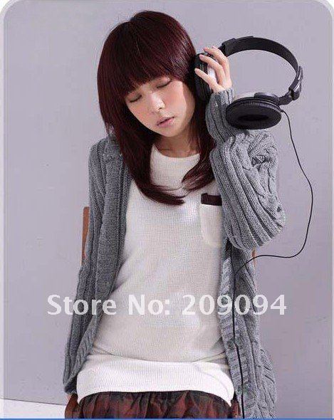 2011 Fashion long Sweater/100% cotton /free shipping /just three colors gary black and beige 2011 Fashion long Sweater/100% cotton /free shipping /just three colors gary black and beige