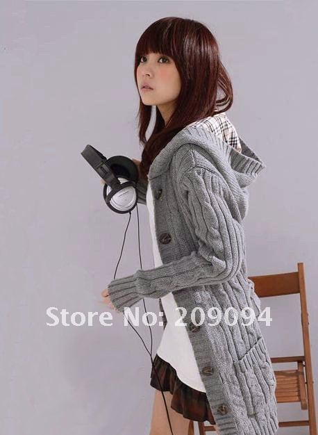 2011 Fashion long Sweater/100% cotton /free shipping /just three colors gary black and beige 2011 Fashion long Sweater/100% cotton /free shipping /just three colors gary black and beige