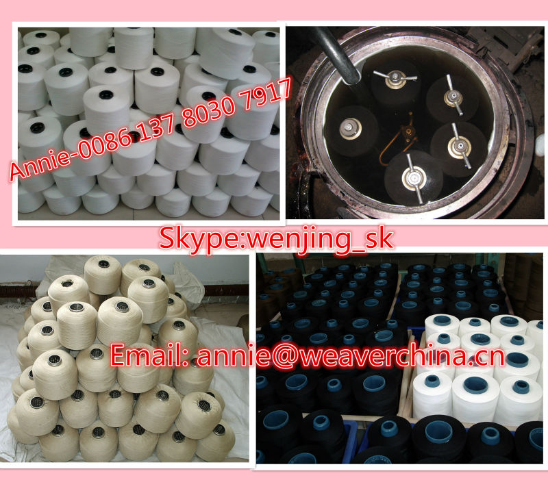 100％スパンポリエステル糸/編み糸中国のサプライヤー/糸の製造問屋・仕入れ・卸・卸売り