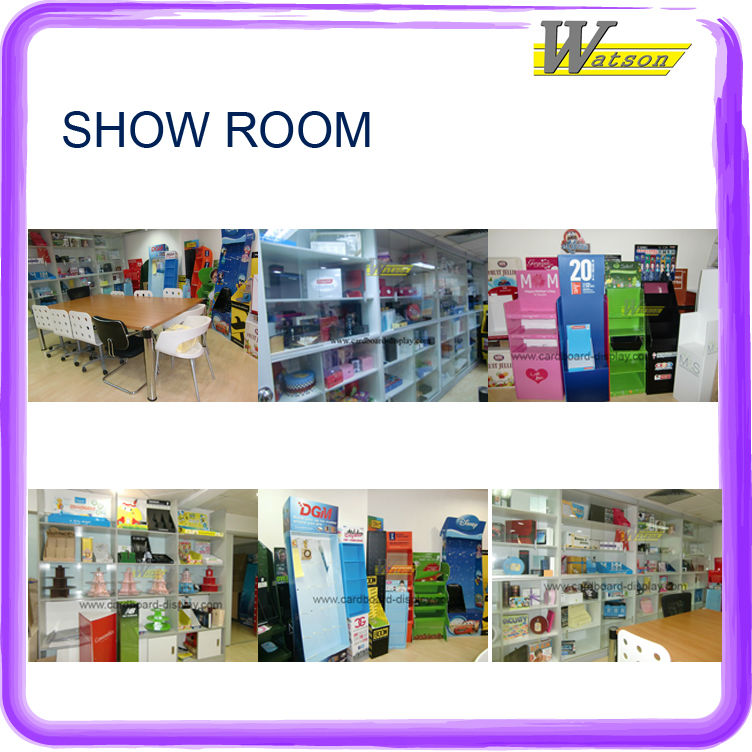 2014 New Product POP Colorful Cardboard Counter Display Box for Chewing Gums