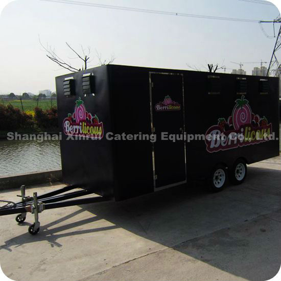 2014 Multi-Use Mobile Fresh Juice Egg Biscuits Cinnamon Toast Big Food Kiosk Trailer XR-FV500 A