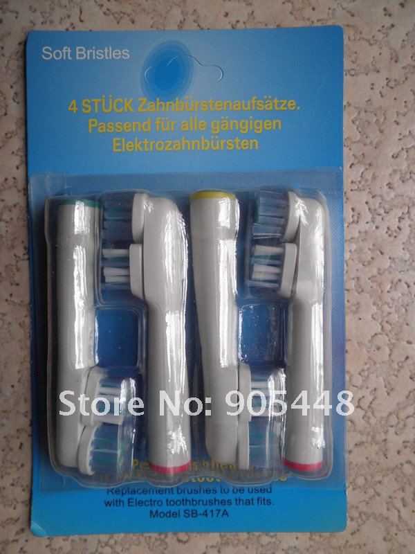 Free shipment 40pcs Neutral package ELECTRIC TOOTHBRUSH HEADS dual clean toothbrush head (1pack=4pcs) Lowest Price on Aliexpress