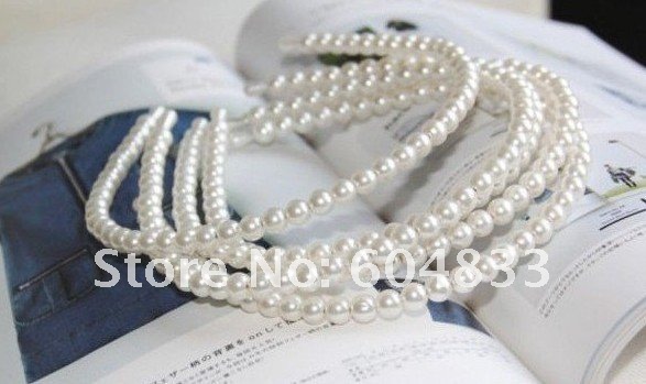 Free Shipping! White imitation pearl hair band, hair accessories Free Shipping! White imitation pearl hair band, hair accessories