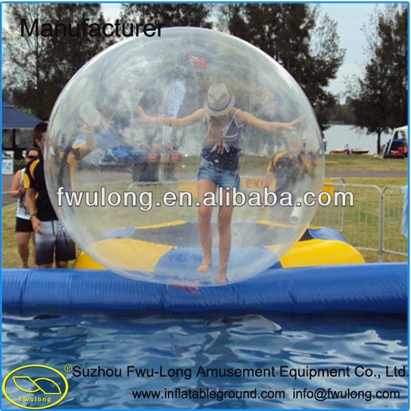 Transparent PVC/TPU inflatable sized soccer human bubble ball