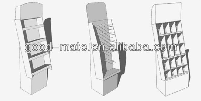 Retail Paper Counter Display for Chewing Gum