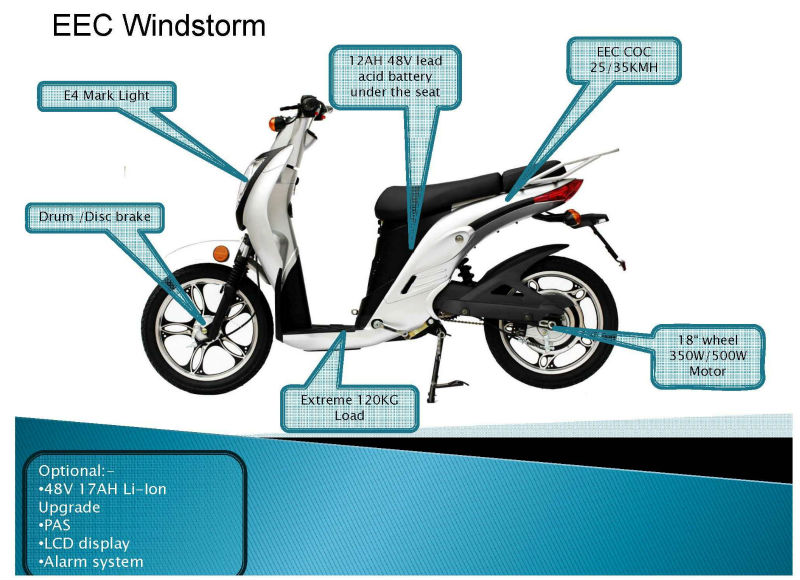 安い中国のオートバイ暴風- ceeec電動スクーターペダリング350w500w800wよくスイスで販売され問屋・仕入れ・卸・卸売り