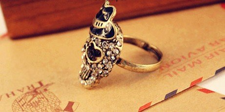 Skeleton ring,(mix order) Punk Fashion Rings Skull Head Pirates Caribbean For Cool/Band/Rock/Bar/Pub,Adjustable,Bronze,1143