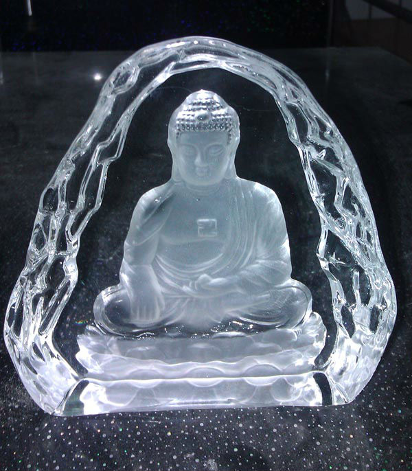 ガラス宗教的なインドの仏像仕入れ・メーカー・工場
