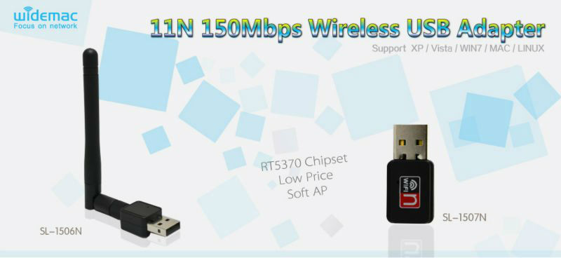 150Mbps Wlan USB Dongle Ralink RT5370 Chipset