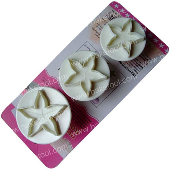3pcs Redbud shaped plunger cutters,fondant tools,cake decorating tools