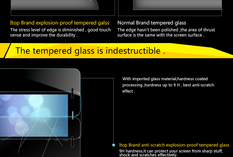 スーパー抗- 傷が付く! 焼戻しガラススクリーンプロテクター保護appleのiphoneのための5s( 硬さ8h)問屋・仕入れ・卸・卸売り
