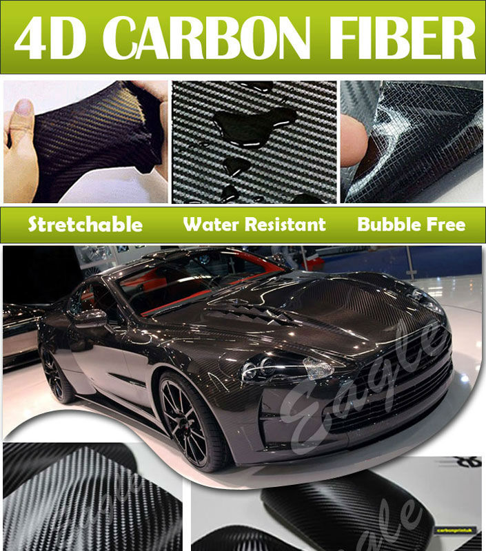炭素繊維のビニール4d/サイズ: 984.9フィートx/ドロップシッピング/4d非常に光沢のある光沢のある炭素繊維のビニール問屋・仕入れ・卸・卸売り