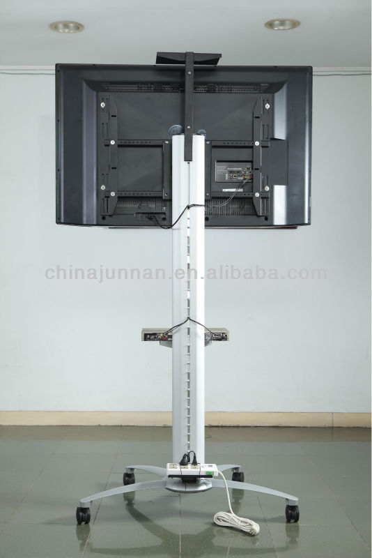 会議システム/屋外の可動/調節可能な床lcd/ledテレビスタンドのためのスクリーンの種類と直列異なるサイズのテレビ仕入れ・メーカー・工場