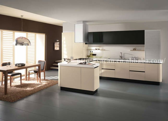 Hot selling kitchen wall cabinets with glass doors and roller ...