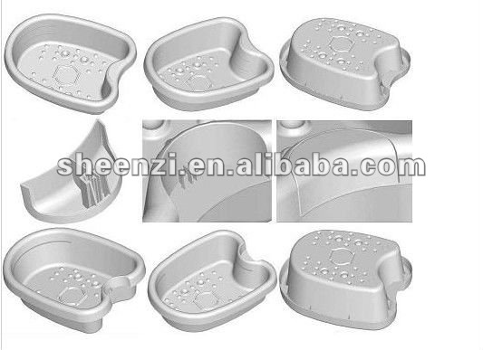 Pp/absプラスチックフットスパ浴槽/デトックスフットスパ盆地問屋・仕入れ・卸・卸売り