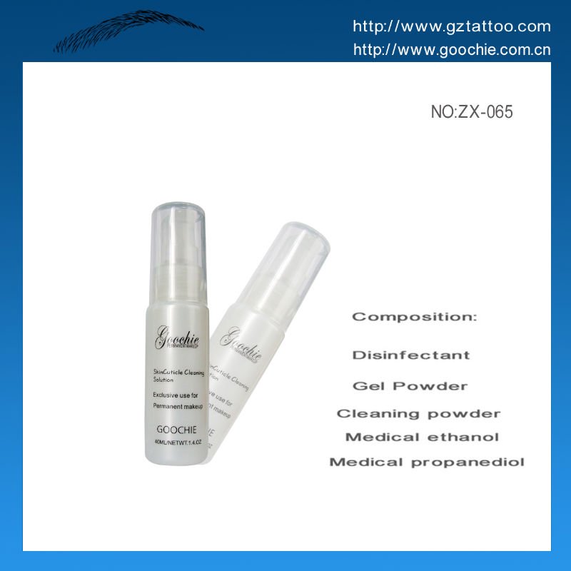 tattoo cleaning gel. 1. plays an important role in the operation of tattoo and permanent makeup. 2. Excellent for cleaning and sterilizing the skin