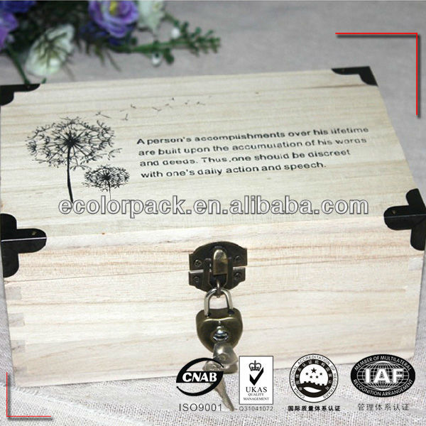 Luxury wooden packaging box wine