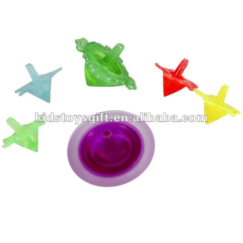 Blow Spin Plastic Tiedyed Spin Tops,Spinning Top,Classtic Children Toy