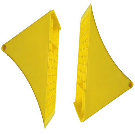 黄色のプラスチック製のホイールチョック高品質で問屋・仕入れ・卸・卸売り