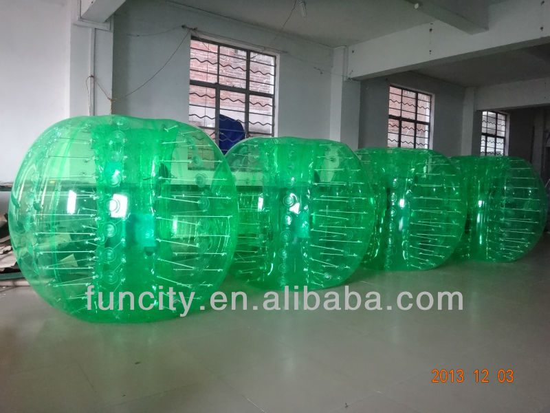 high quality TPU/PVC 1.2m/1.5m/1.8m football bubble ball