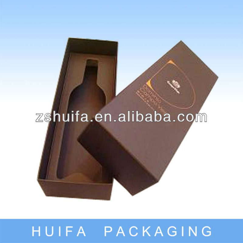 Custom cardboard red wine glass box with specification
