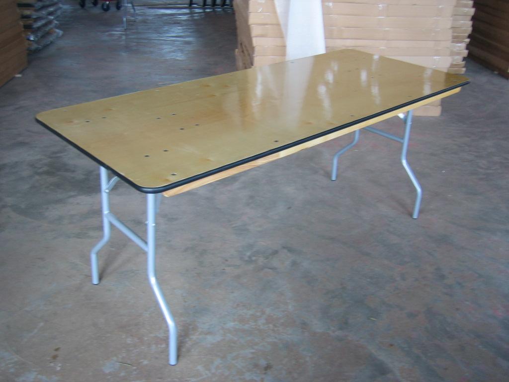 木製折りたたみダイニングテーブル5フィート、 ラウンドテーブルレンタル問屋・仕入れ・卸・卸売り