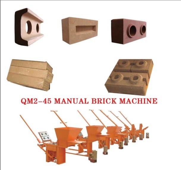 qmr2 45 qmr1 45 manual brick machine which is a small block making machine