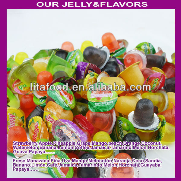Popular and hot sale 100pcs Japan jelly in happybear jar