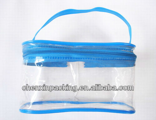 透明なジッパークロージングプラスチックpvc化粧品袋問屋・仕入れ・卸・卸売り