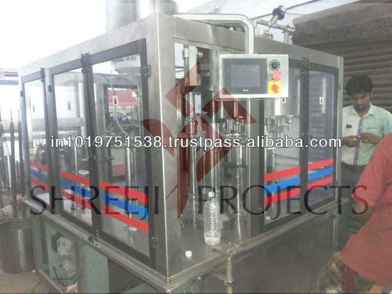 Pure Mineral water/Juice/Soft Drink Glass/PET/PET Can Washing filling capping machine plant