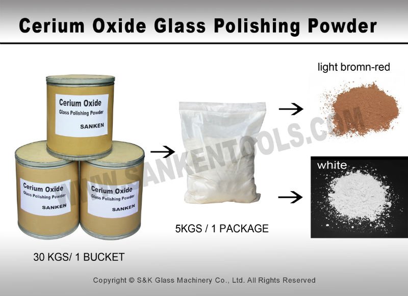 Cerium Oxide Glass Polishing Kit, Glass and India