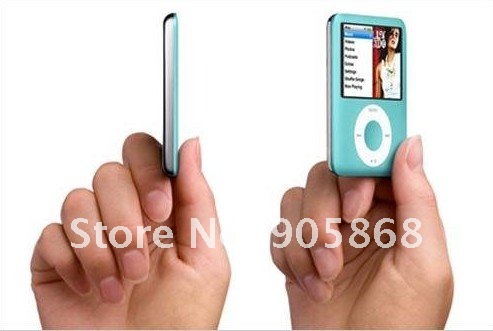 8GB Slim 1.8"LCD MP3/MP4 Radio FM Player+Free Ship&Gift