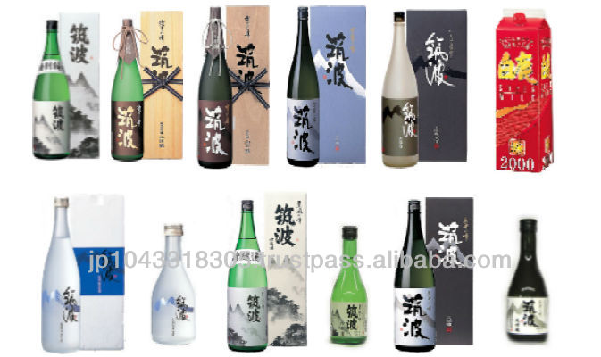 Traditional names of rice wine available in various sizes