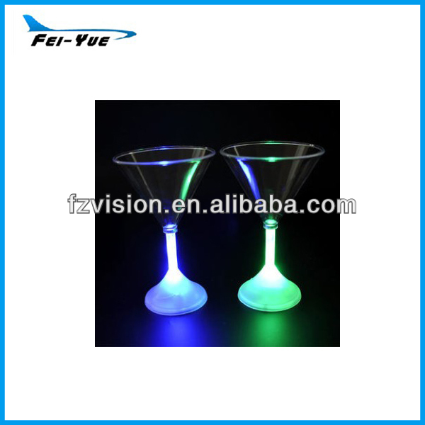 Colored LED Flashing Champagne Glass for Party