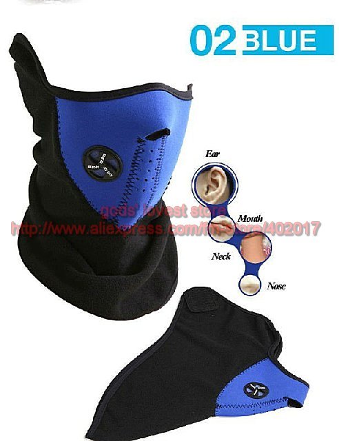 free shipping + Bike Motorcycle Ski Snow Snowboard Sport Neck Winter Warmer Face Mask New blue