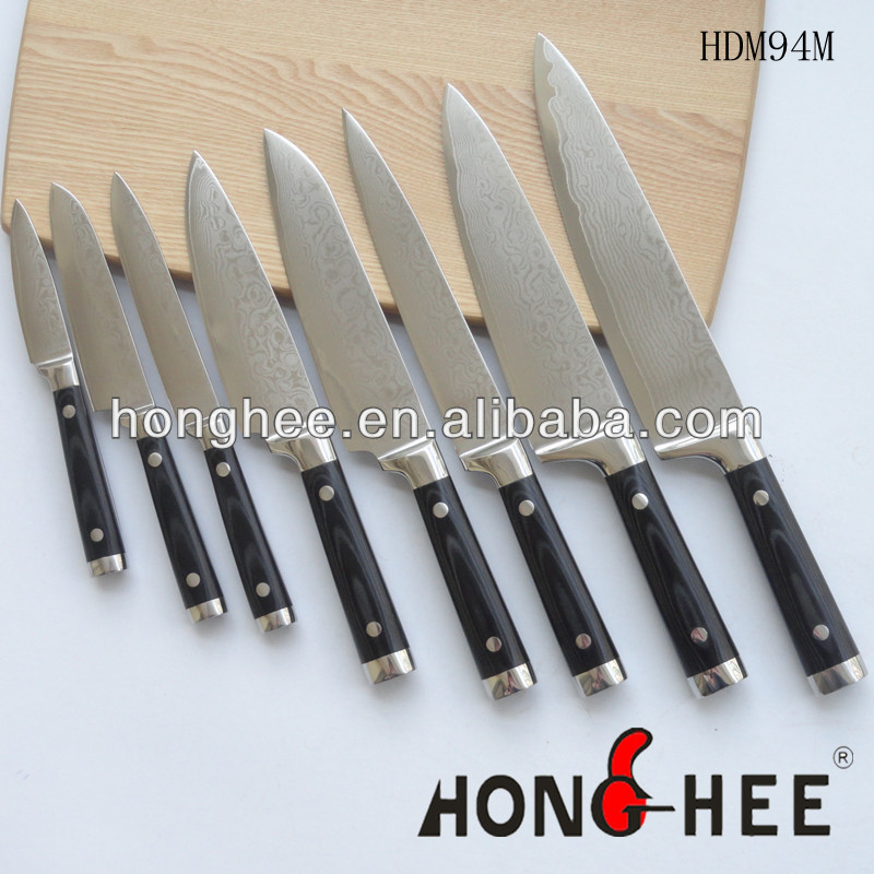 hdm94mmircartatinywaveパターンハンドルダマスカス包丁問屋・仕入れ・卸・卸売り