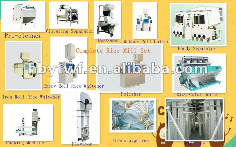 High Effective Complete Set Rice Milling Equipment
