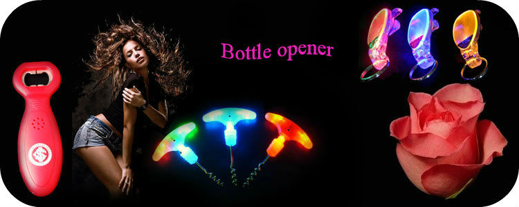 LED Flashing reds wine blinking light up bottle opener