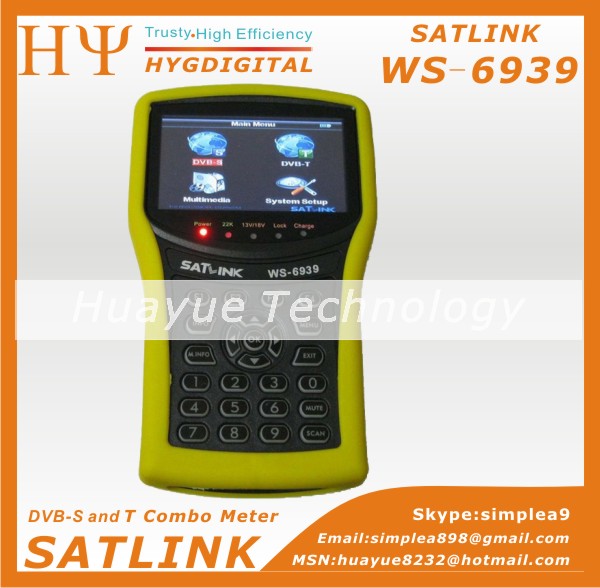 Wholesale Satlink WS-6939 WS6939 4.3" LCD Display Satellite & Terrestrial