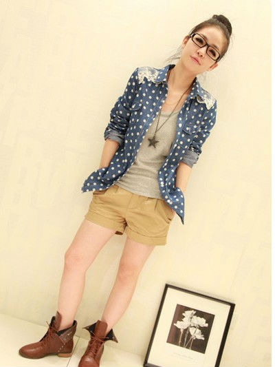 fashion jeans shirts for girl G75