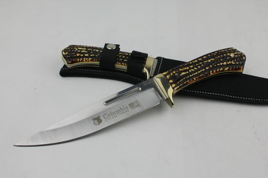 Columba-SA20 Tactical Straight Knife With Nylon Sheath 56HRC 440C Free Shipping (290g)