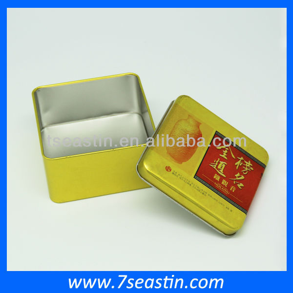 instant cocoa powder tin box packing for white collar